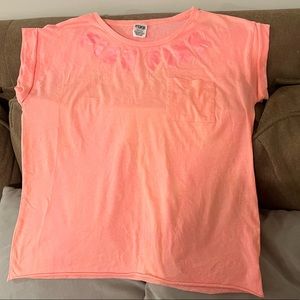 VS PINK Neon Coral T-shirt